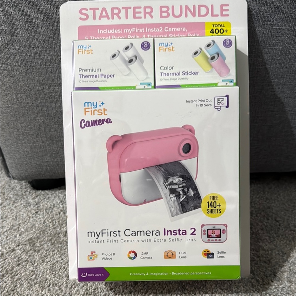 myFirst Camera Insta 2 Pink Instant Print Camera-NIB